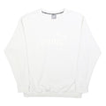 PUMA Womens White Cotton Blend Crew Neck UK 16 Sweatshirt Casual Sport