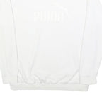 PUMA Womens White Cotton Blend Crew Neck UK 16 Sweatshirt Casual Sport