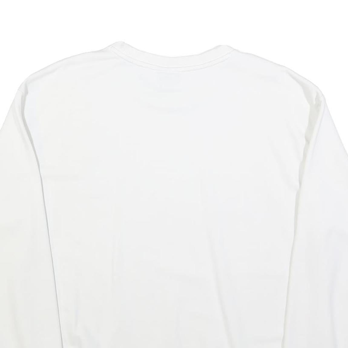 PUMA Womens White Cotton Blend Crew Neck UK 16 Sweatshirt Casual Sport