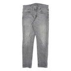 LEVI'S 512 Tapered Mens Jeans Grey Slim Denim Medium W30 L27 Distressed