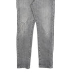 LEVI'S 512 Tapered Mens Jeans Grey Slim Denim Medium W30 L27 Distressed