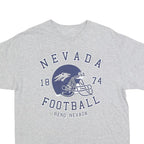 Mens Grey Nevada Football Graphic T-Shirt M Short Sleeve Crew Neck Casual Sports