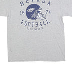 Mens Grey Nevada Football Graphic T-Shirt M Short Sleeve Crew Neck Casual Sports