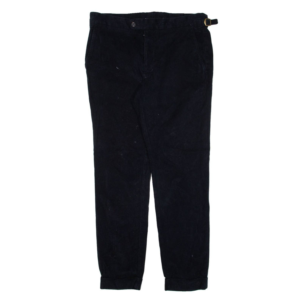 PEIKAMO Womens Trousers Black Regular Tapered W31 L28