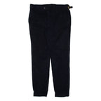 PEIKAMO Womens Trousers Black Regular Tapered W31 L28