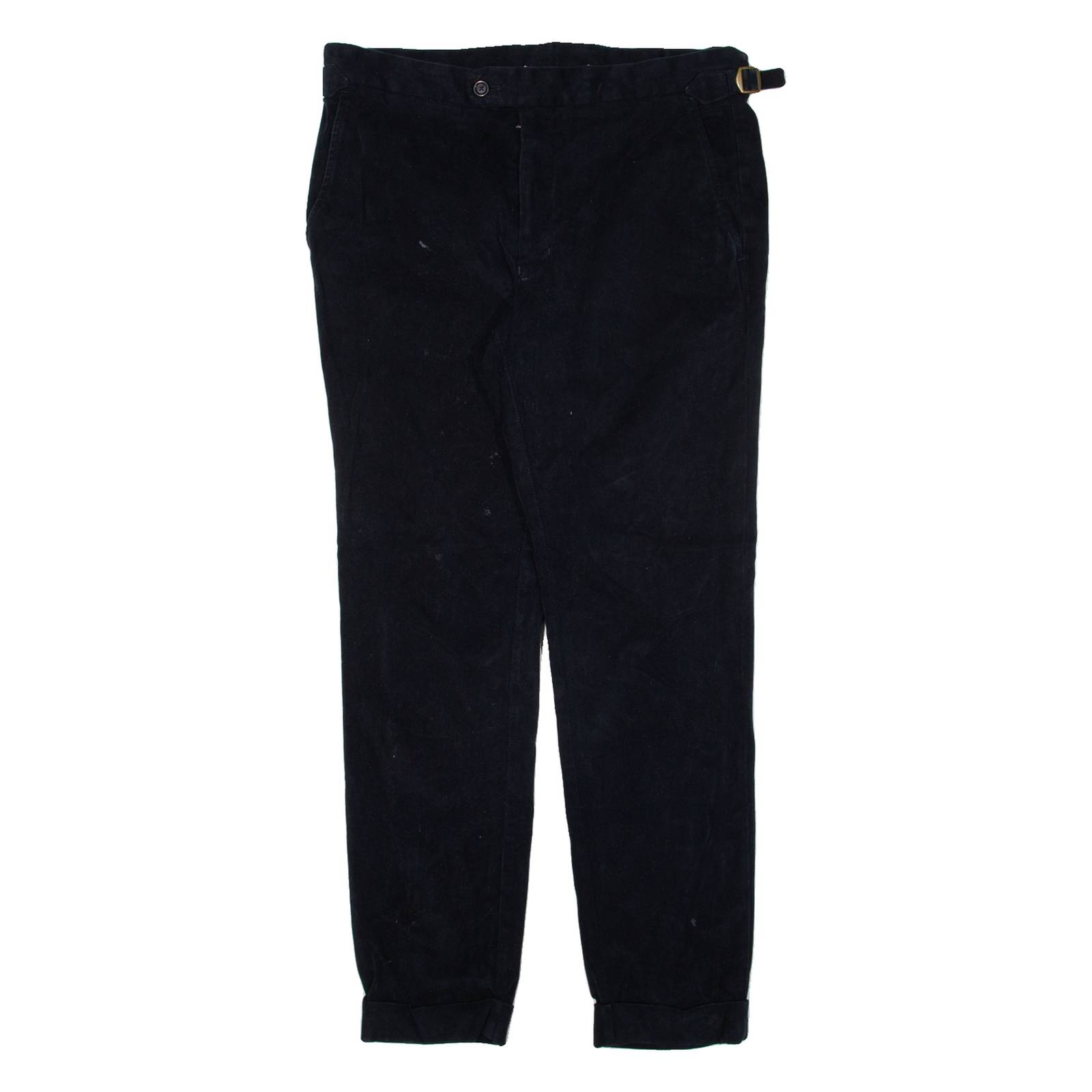 PEIKAMO Womens Trousers Black Regular Tapered W31 L28