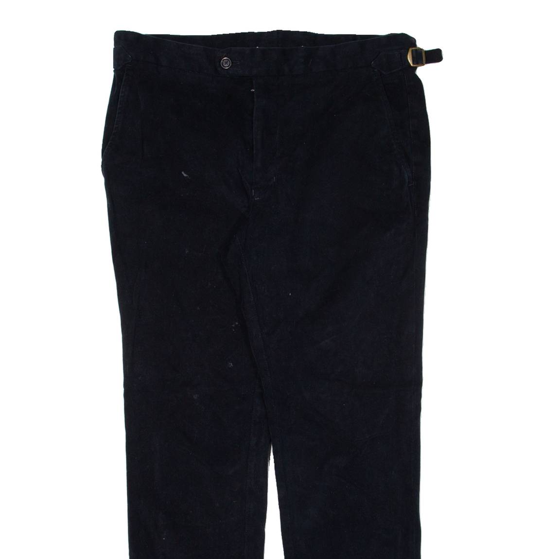 PEIKAMO Womens Trousers Black Regular Tapered W31 L28