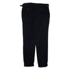PEIKAMO Womens Trousers Black Regular Tapered W31 L28