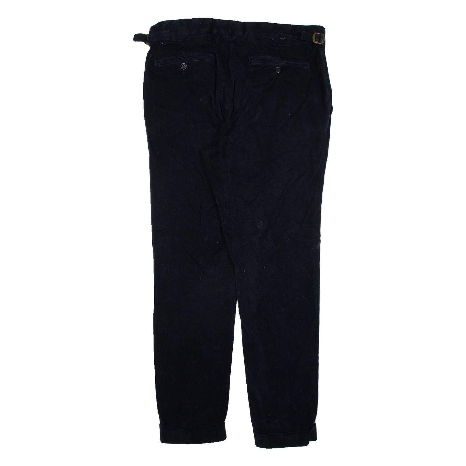 PEIKAMO Womens Trousers Black Regular Tapered W31 L28