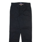 KANGOL Mens Trousers Black Regular Straight W30 L31