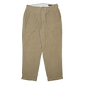 DANIEL CREMIEUX Mens Cotton Beige Relaxed Straight Trousers W34 L30 Classic