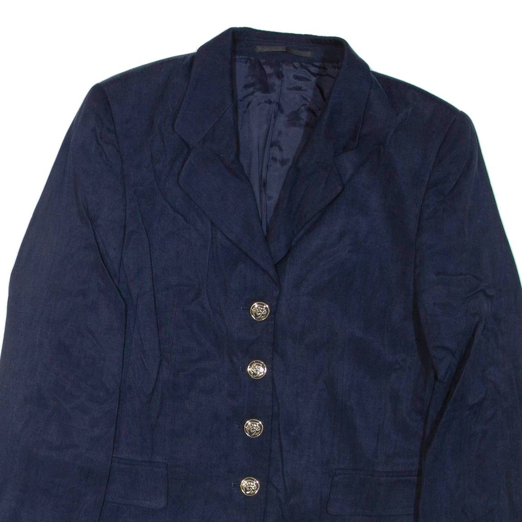 Womens Blazer Jacket Blue L