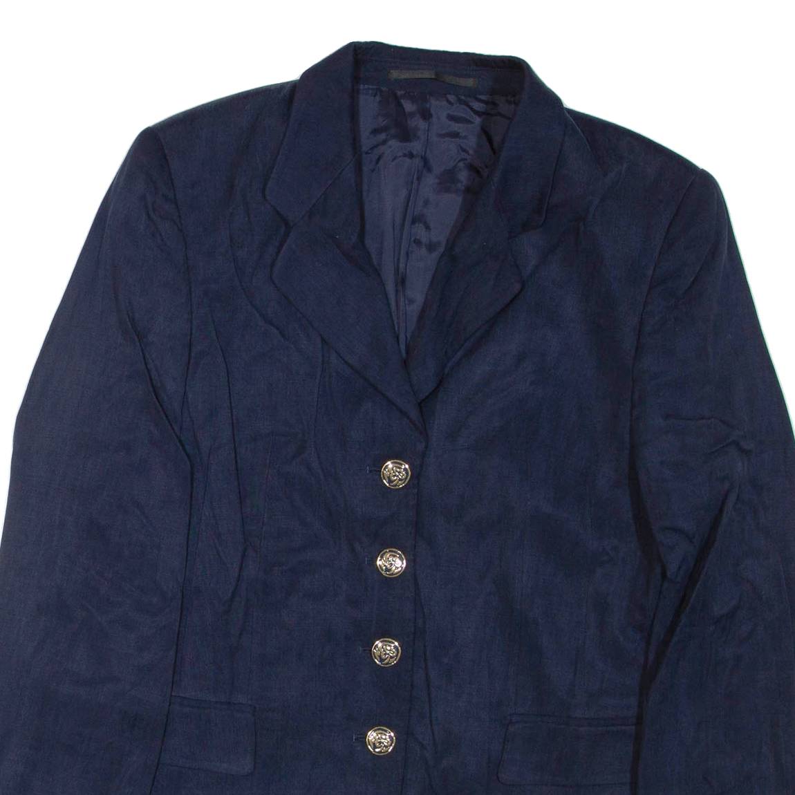 Womens Blazer Jacket Blue L