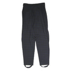 ALBA FORNARI Womens Cotton Blend Navy Check Regular Fit Straight Leg Trousers