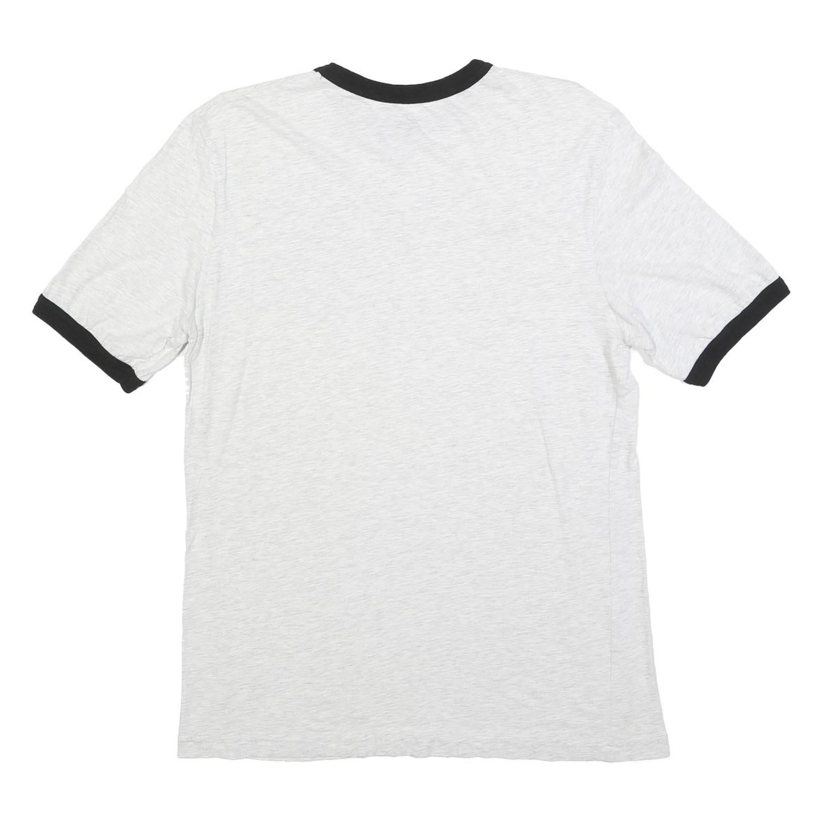 MAJESTIC Mens White & Black Colorado Graphic T-Shirt L Short Sleeve Crew Neck