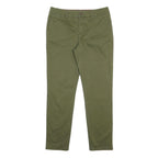 TOMMY HILFIGER Womens Cotton Blend Green Slim Straight Trousers W30 L29 Casual