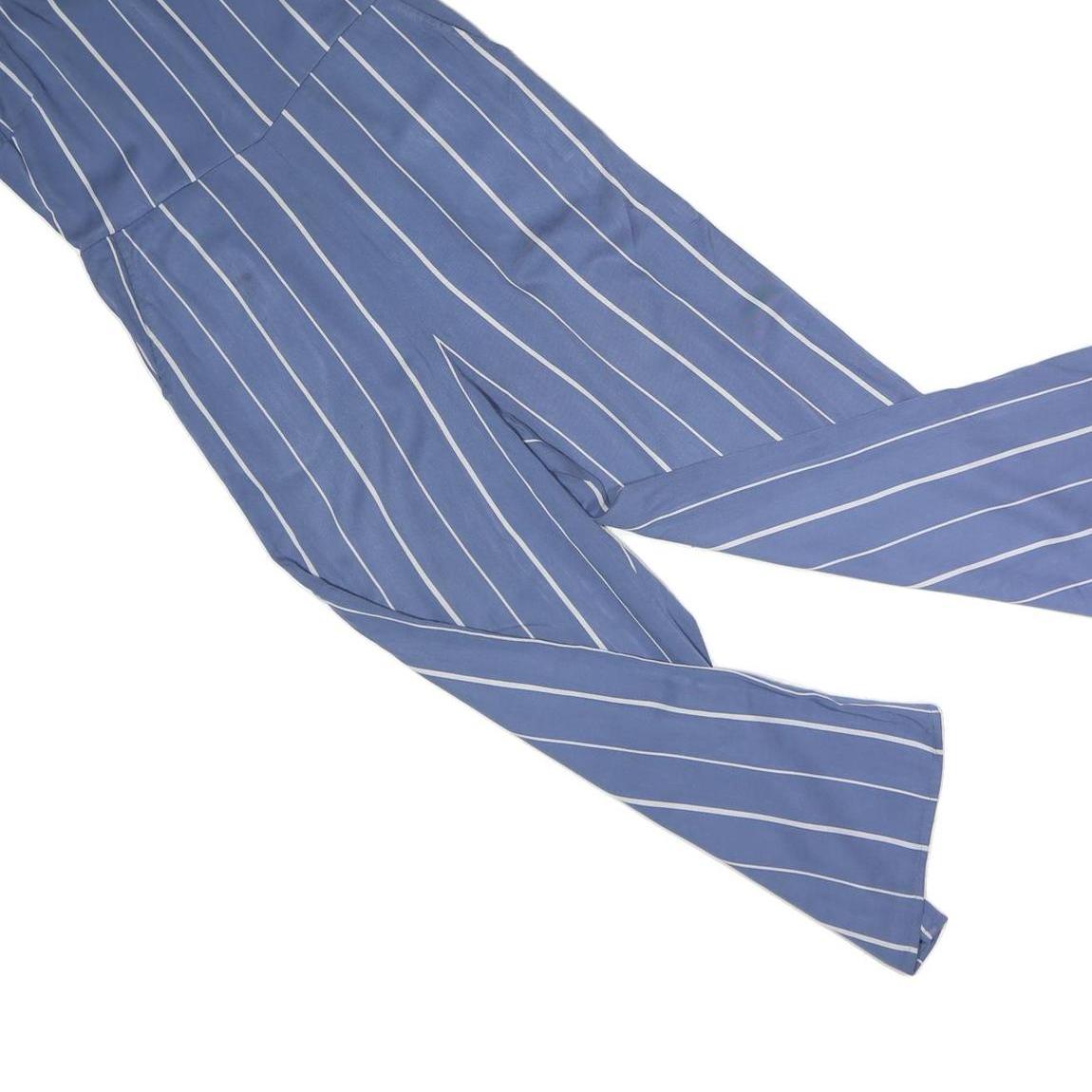 GAP Womens Blue & White Striped Playsuit Cotton M Sleeveless Summer Casual