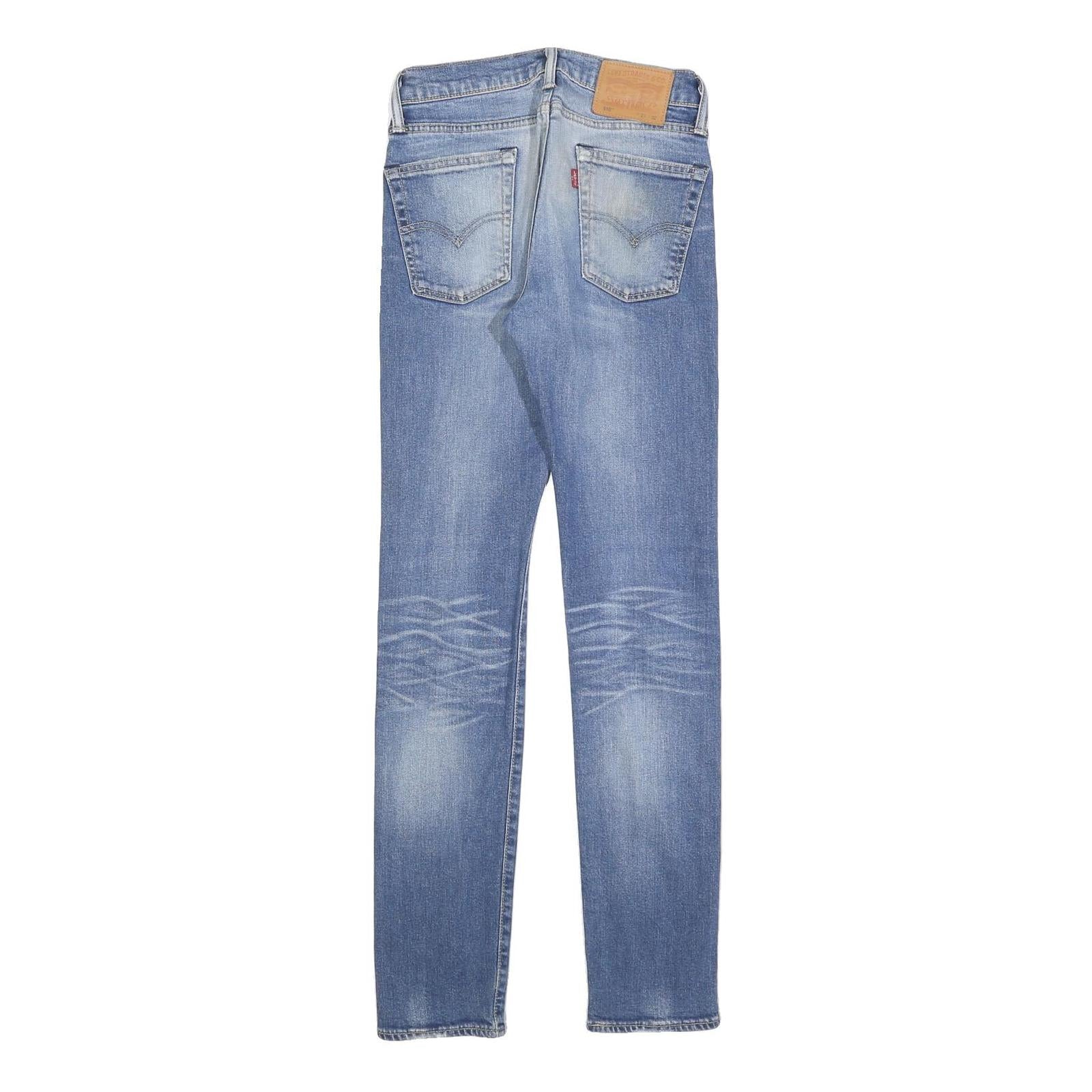 LEVI'S 510 Mens Slim Blue Denim Medium W27 L32 Slim Fit Zip Jeans