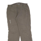 ICEPEAK Womens Regular Taupe Trousers W32 L32 Casual Outdoor Zip Pocketed