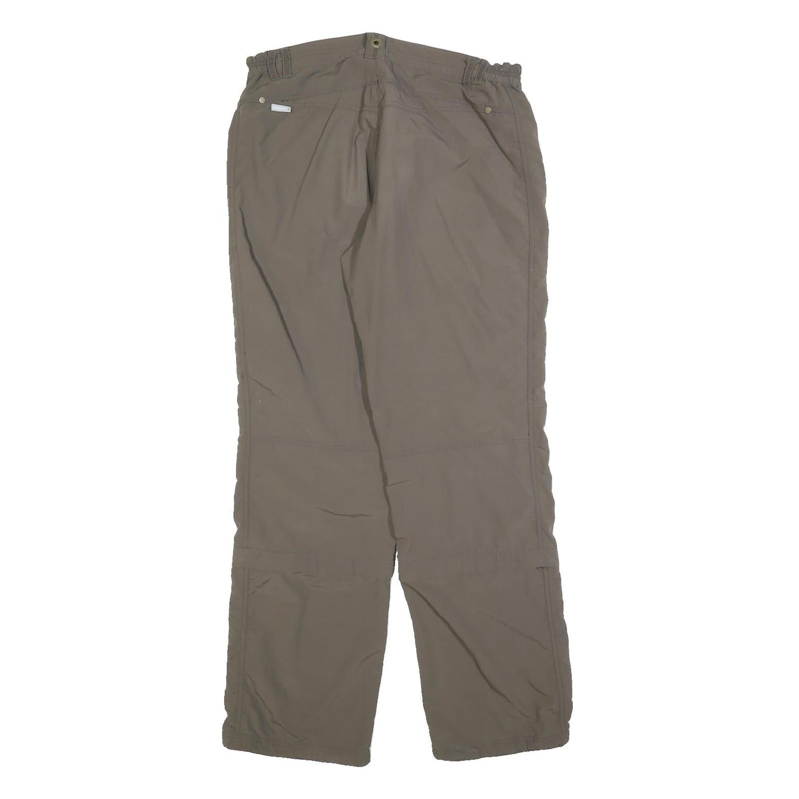 ICEPEAK Womens Regular Taupe Trousers W32 L32 Casual Outdoor Zip Pocketed