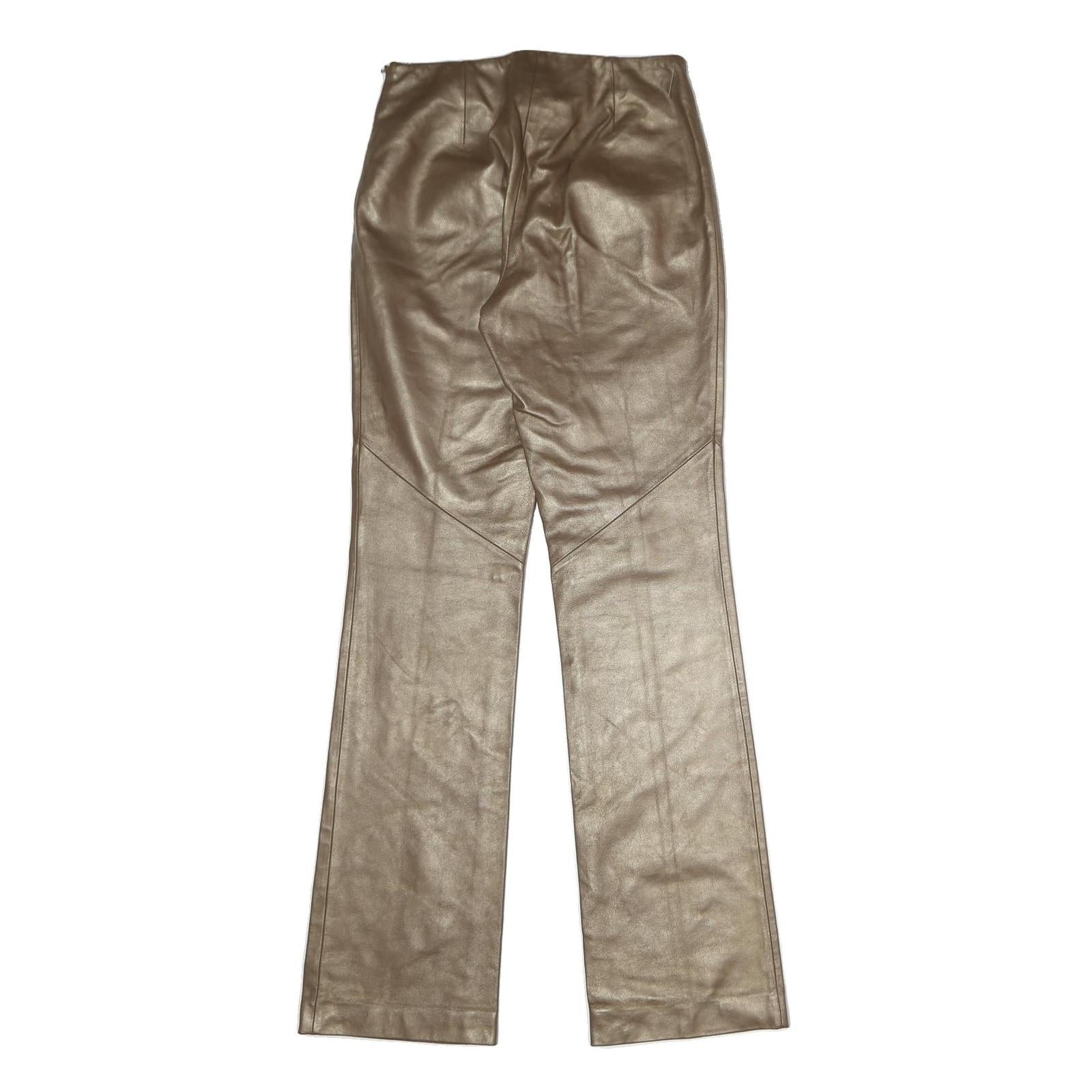 RALPH BY RALPH LAUREN Womens Polyester Beige Regular Fit Straight Trousers W26