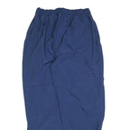 Mens Navy Blue Joggers L W32 L30 Relaxed Tapered Polyester Blend Track Pants