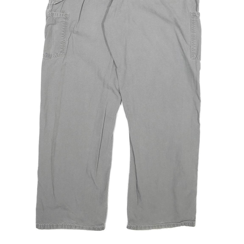 CARHARTT Mens Regular Fit Grey Cotton Blend Workwear Trousers W34 L30 Durable