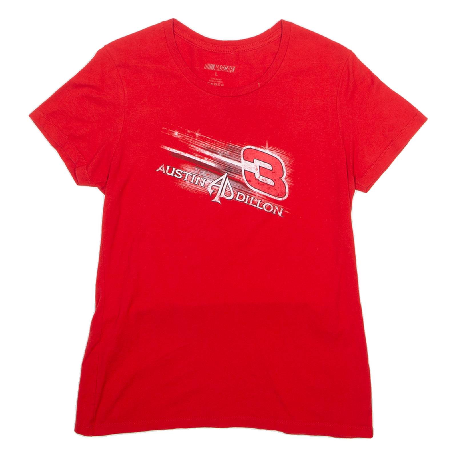 NASCAR Austin Dillon Womens T-Shirt Red USA L