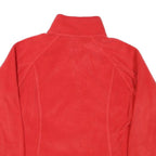 COLUMBIA Womens Red Zip Jacket L Polyester Blend Plain Outdoor Casual Warm