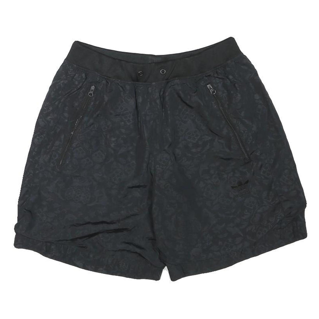 NIKE Mens Shorts Black Casual M W28 Polyester Blend Performance Zip Pockets