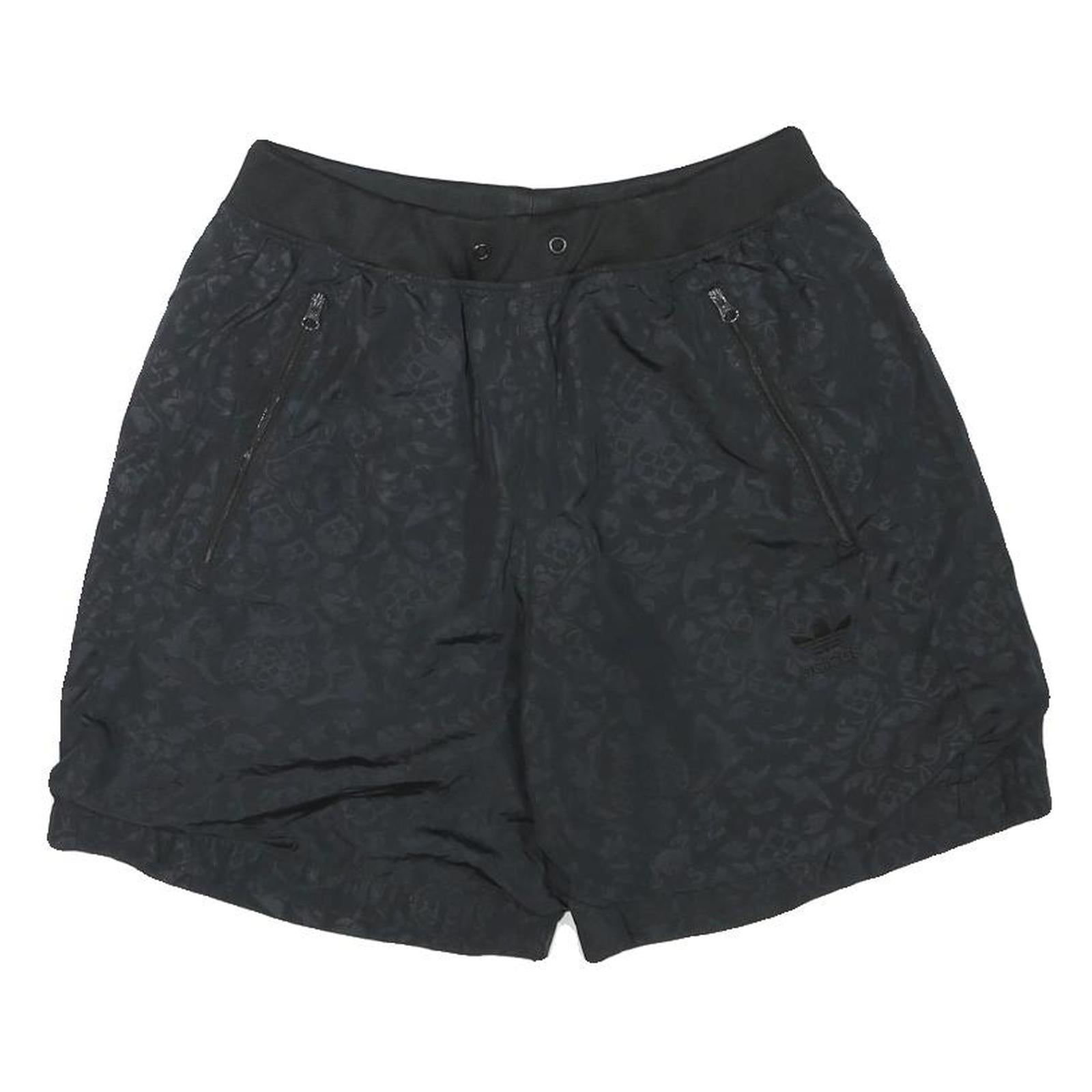 NIKE Mens Shorts Black Casual M W28 Polyester Blend Performance Zip Pockets