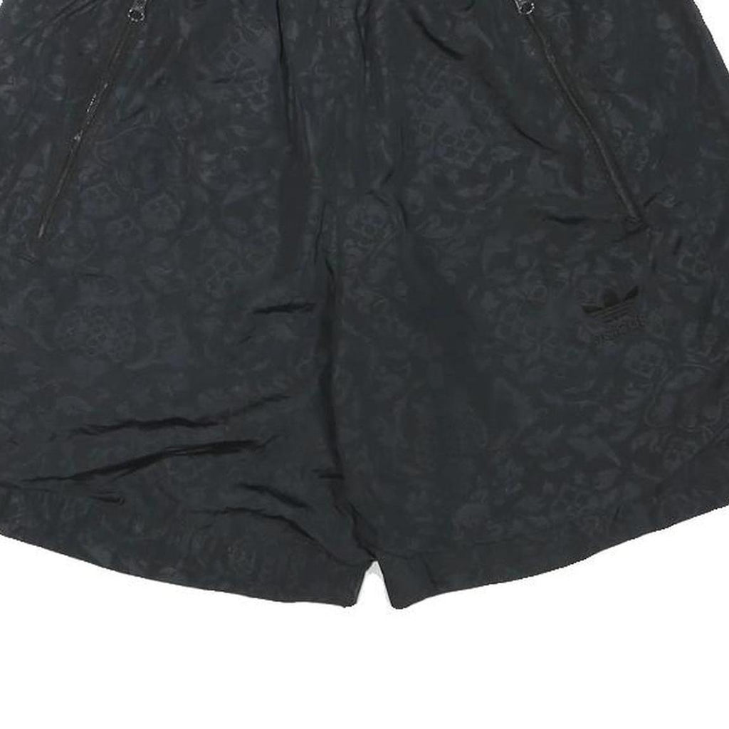 NIKE Mens Shorts Black Casual M W28 Polyester Blend Performance Zip Pockets