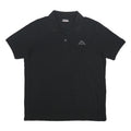 KAPPA Mens Black Polo Shirt XL Cotton Short Sleeve Classic Logo