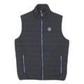 TIMBERLAND Mens Black Blue Zip Up Nylon Quilted Vest M Outdoor Casual Jacket