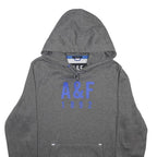 ABERCROMBIE & FITCH Mens Grey A&F 1892 Pullover Hoodie S Casual