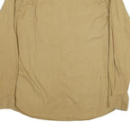 WRANGLER Mens Beige Casual Shirt M Cotton Long Sleeve Button Closure