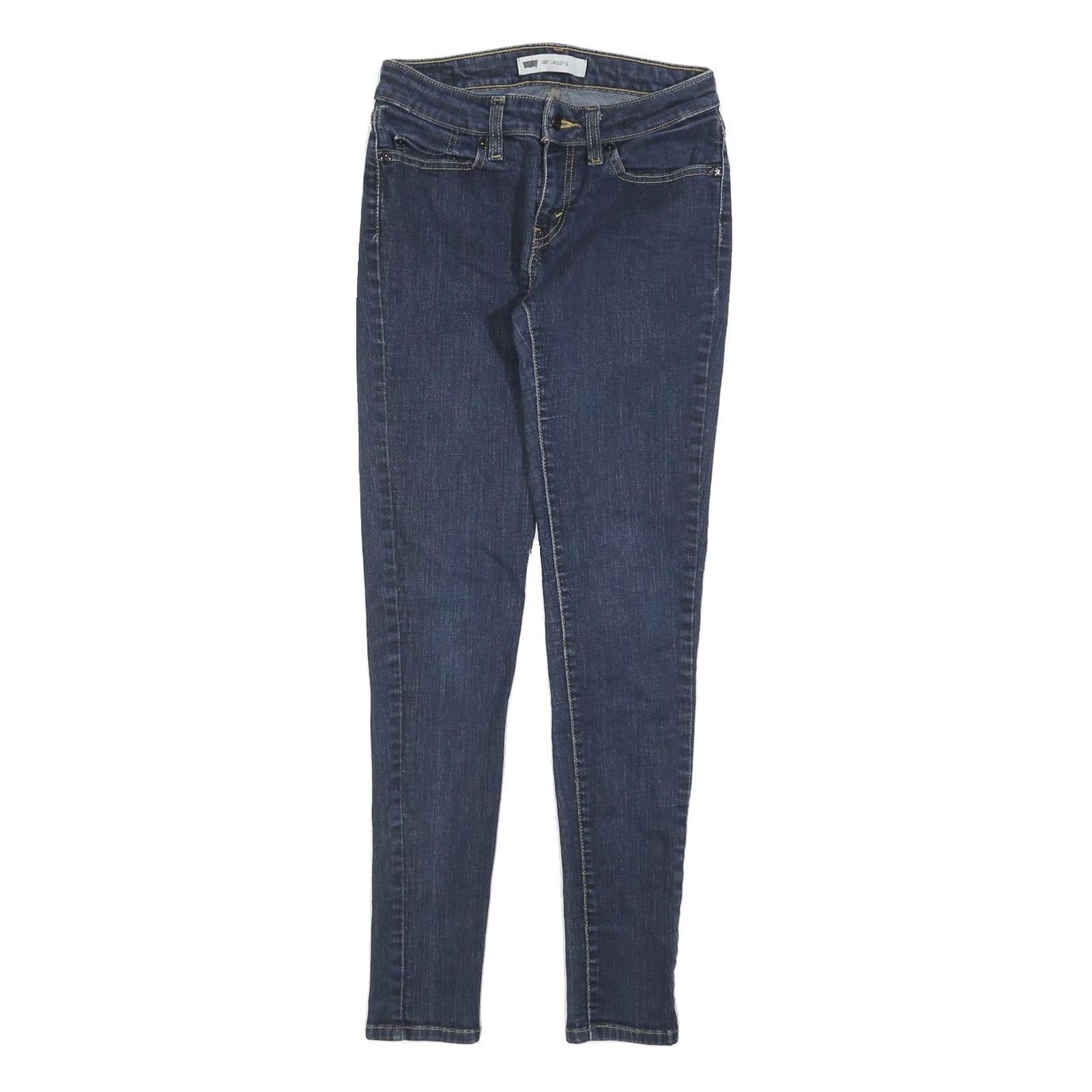 LEVI'S 535 Womens Jeans Blue Slim Skinny Denim Medium W25 L29 Stretch Comfort