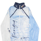 ACTION Full Zip Cycling Mens Jersey Blue 1/4 Zip L