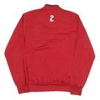 ADIDAS Mens Red Soccer Club Jacket M Polyester Blend Zip Track Sportswear