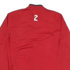 ADIDAS Mens Red Soccer Club Jacket M Polyester Blend Zip Track Sportswear