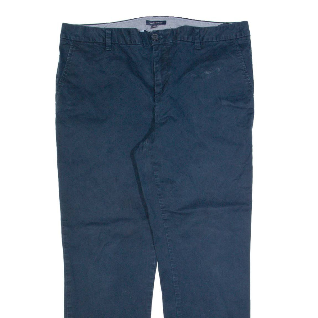 TOMMY HILFIGER Chino Womens Trousers Blue Slim Straight W36 L28