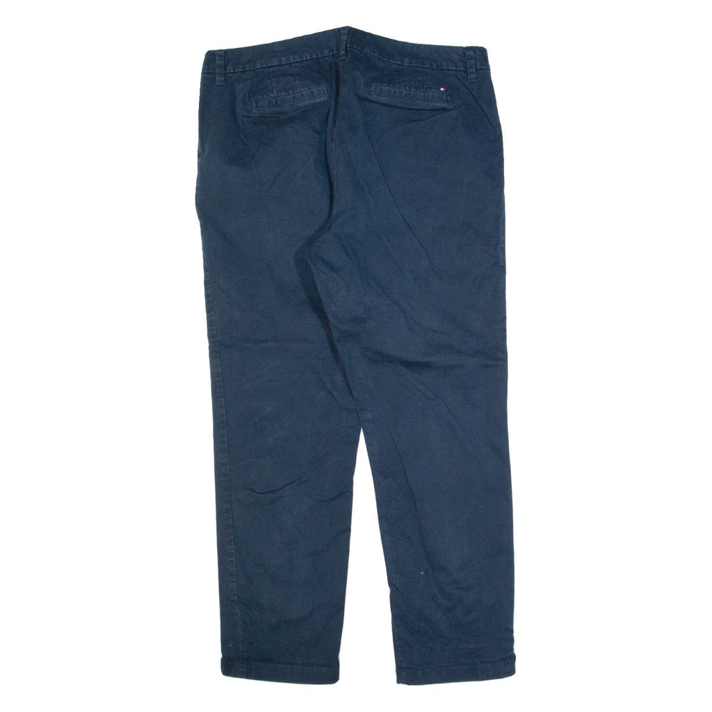 TOMMY HILFIGER Chino Womens Trousers Blue Slim Straight W36 L28