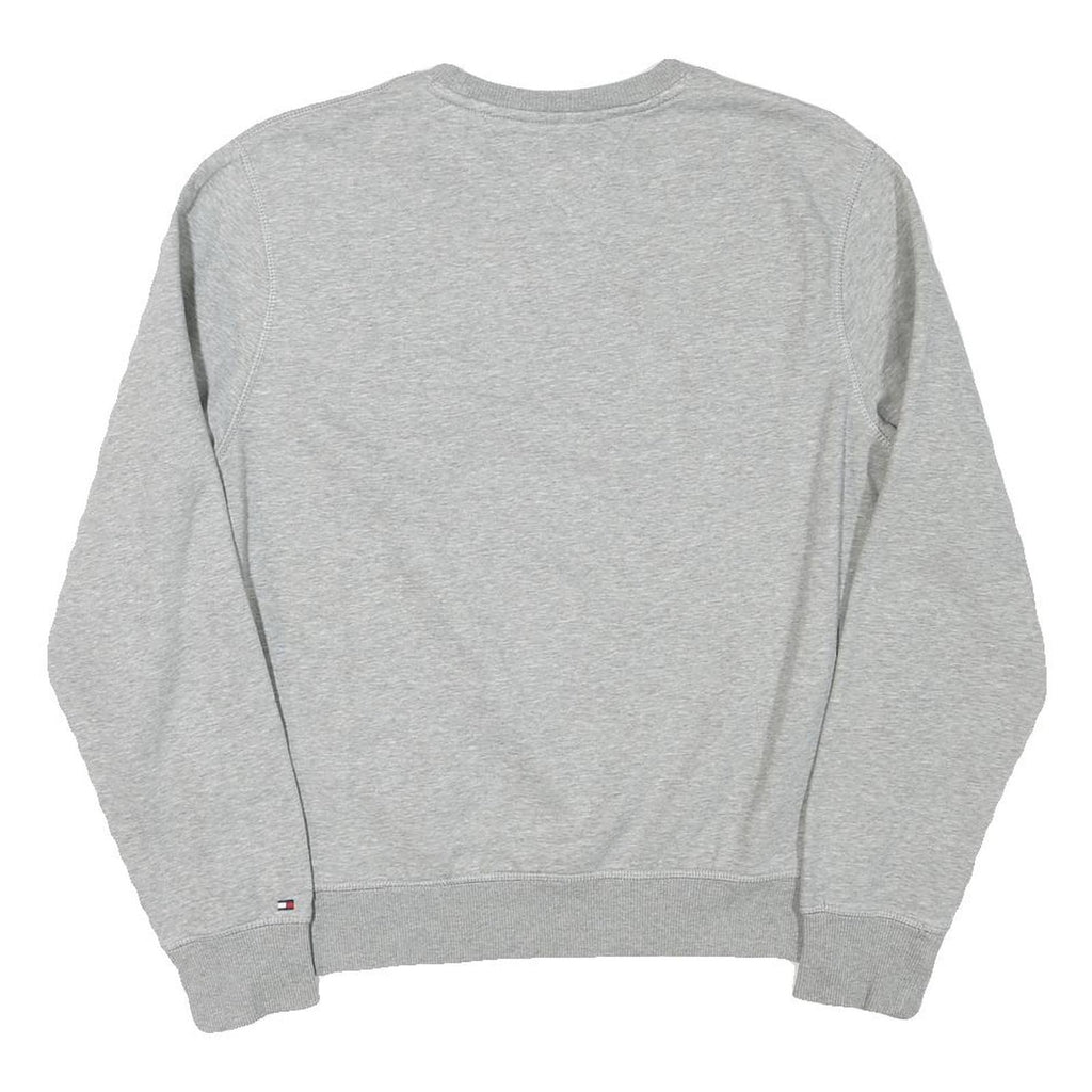 TOMMY HILFIGER Mens Grey Crew Neck M Cotton Blend Sweatshirt Casual