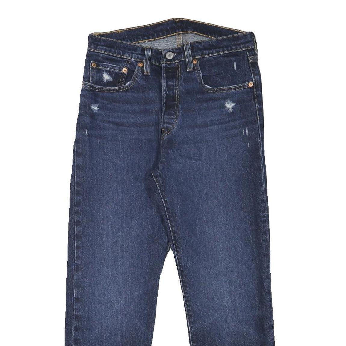 LEVI'S 501 Womens Jeans Blue Cotton Blend Regular Straight Medium W28 L25