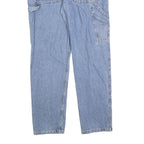 DICKIES Mens Regular Fit Blue Denim Jeans W33 L32 Workwear Utility Pockets Zip