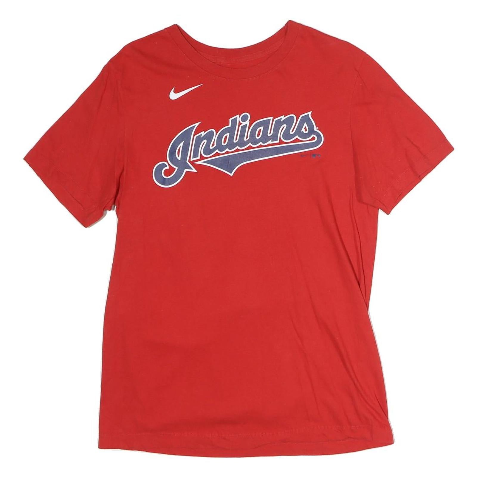 NIKE Mens Red Indians Graphic T-Shirt S Short Sleeve Crew Neck Sportswear