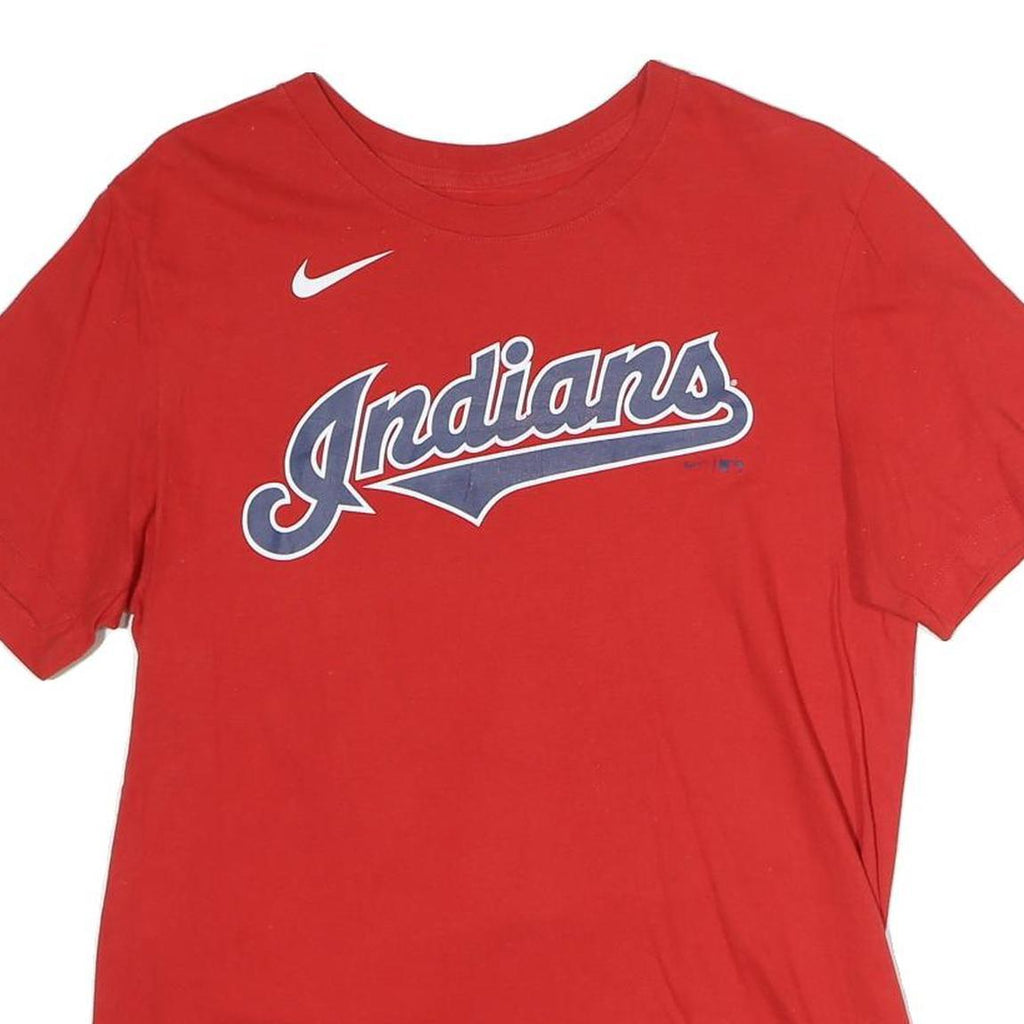 NIKE Mens Red Indians Graphic T-Shirt S Short Sleeve Crew Neck Sportswear