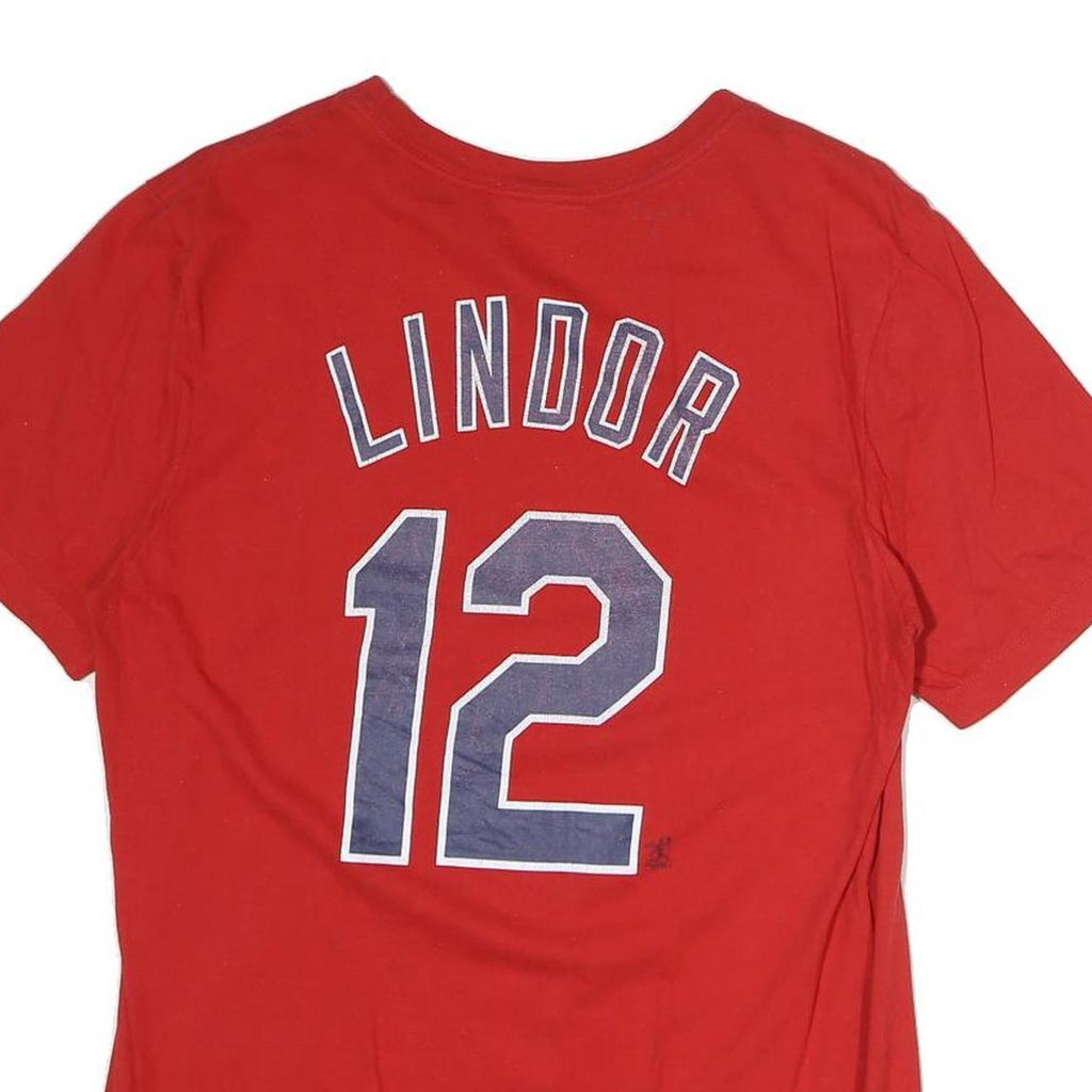 NIKE Mens Red Indians Graphic T-Shirt S Short Sleeve Crew Neck Sportswear