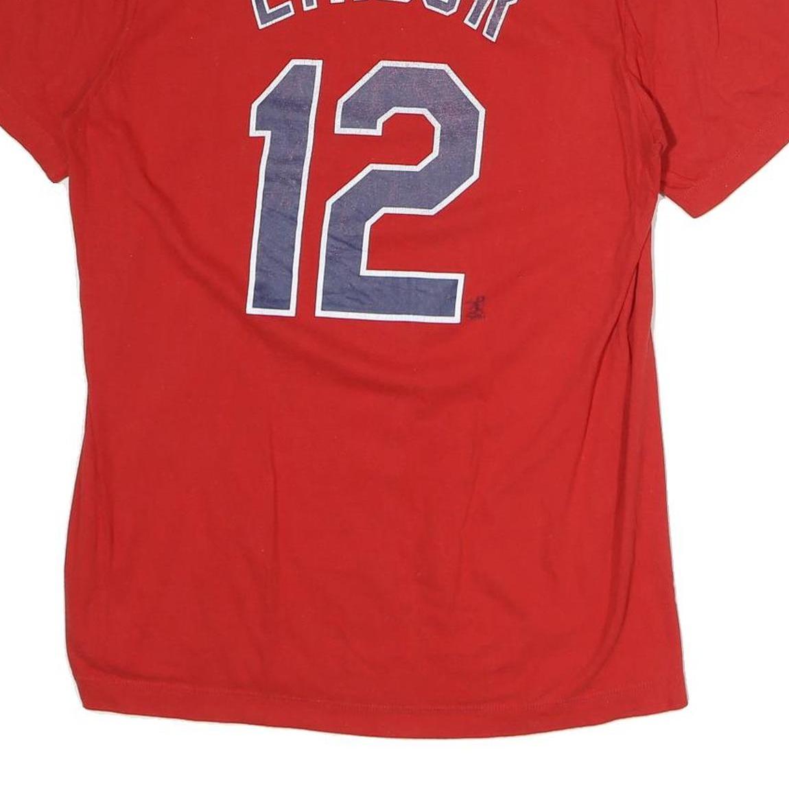 NIKE Mens Red Indians Graphic T-Shirt S Short Sleeve Crew Neck Sportswear