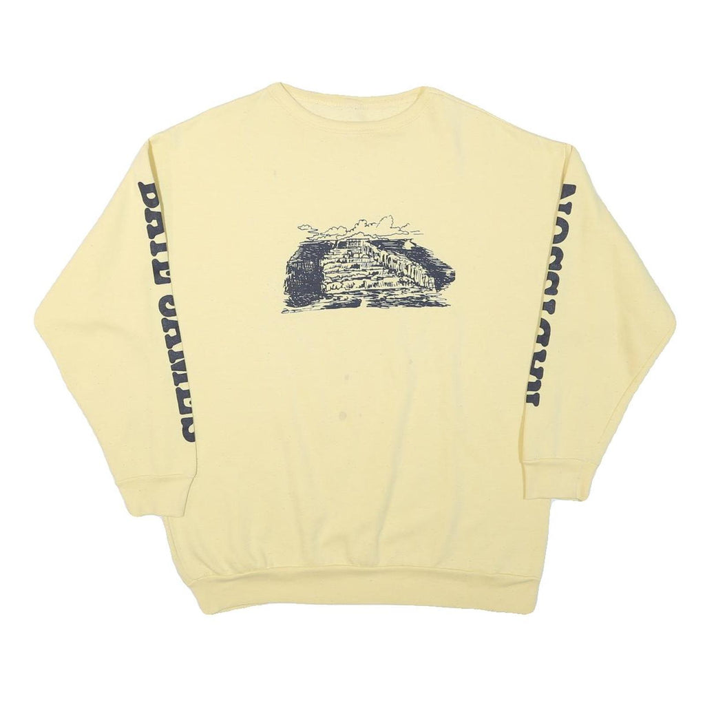 Mens Cream Sweatshirt Date James Radisson M Crew Neck Cotton Blend Casual